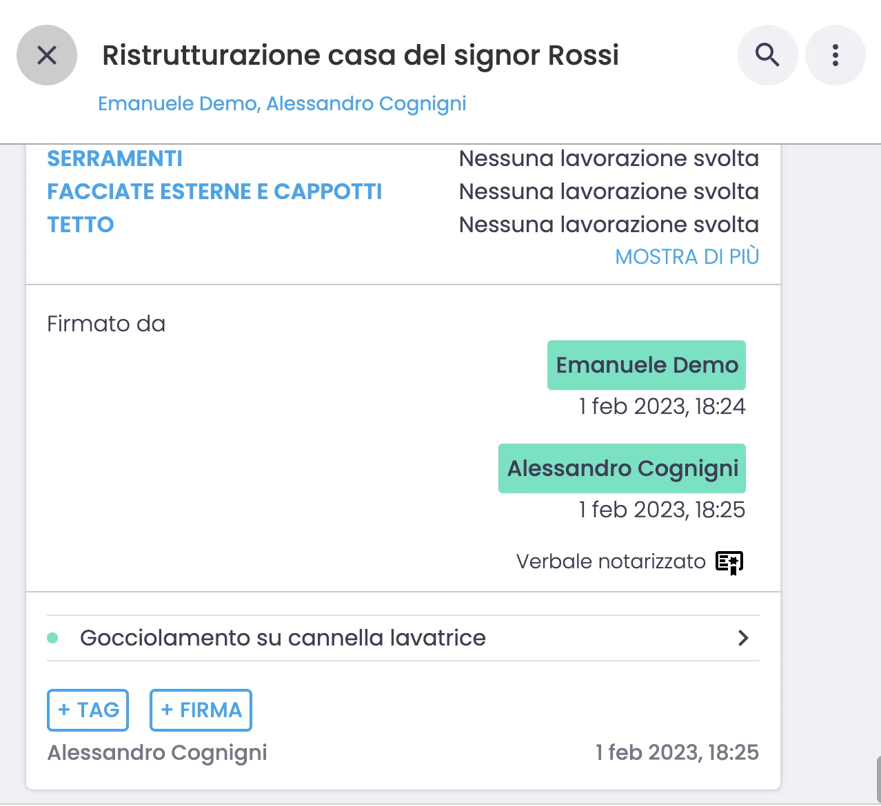 Software gestione cantieri: le firme