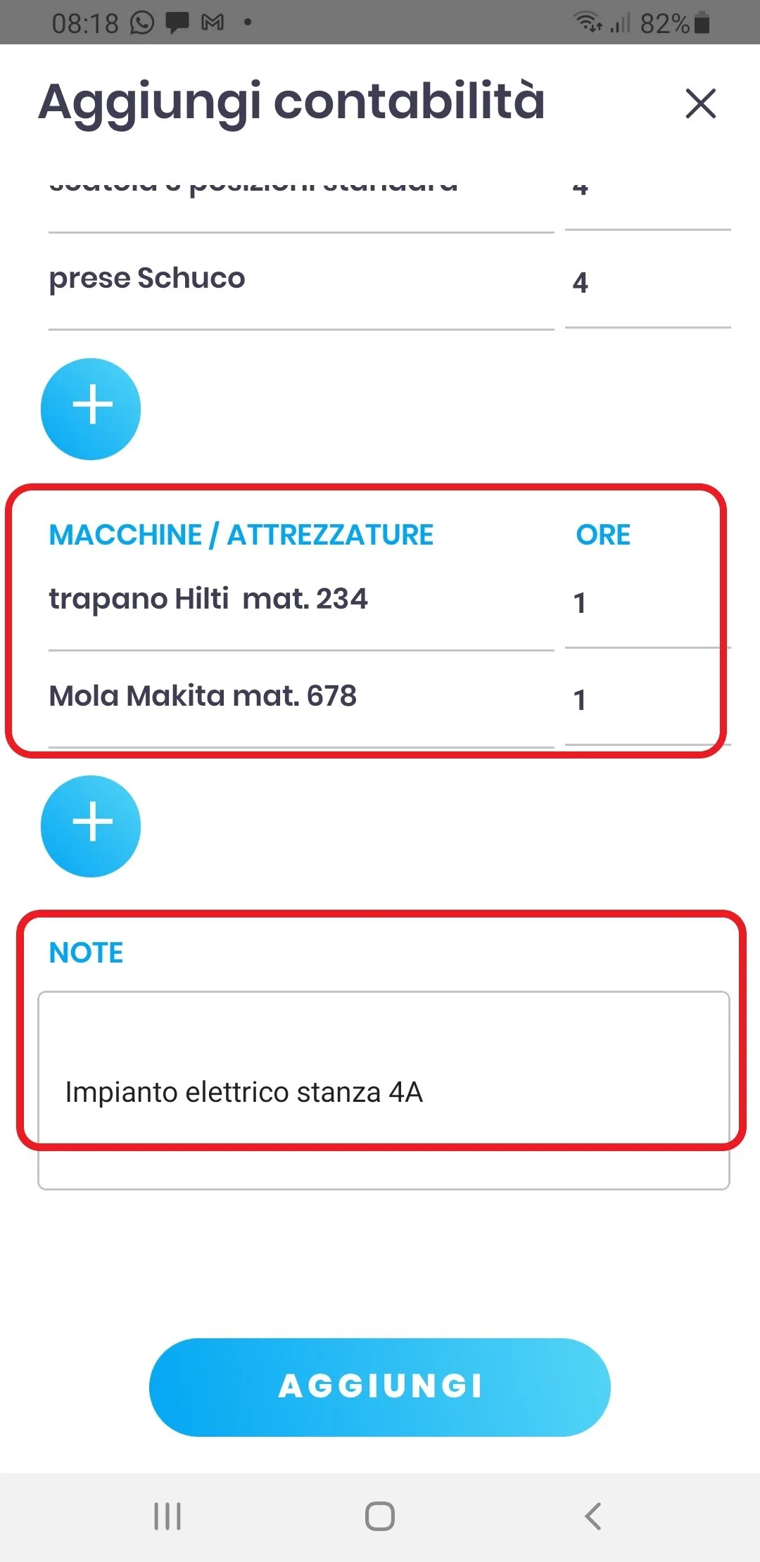 Materiali mela